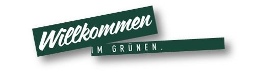 Willkommen im Grunen Slogan allein